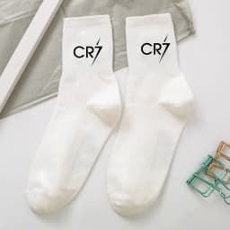 Cr7 Ronaldos Cotton Stockings Women Men Cute Socks Cartoon Anime Derivative Peripherals Football Sock Birthday Party Gifts