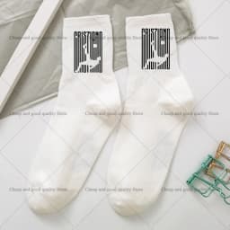 Cr7 Ronaldos Cotton Stockings Women Men Cute Socks Cartoon Anime Derivative Peripherals Football Sock Birthday Party Gifts