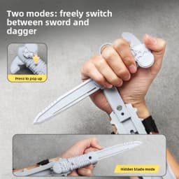 Assassin's Sleeve Sword Retractable Rotatable BladeToy Swords Child Toy Interactive Cosplay Props Game Toy Birthday Party Gift