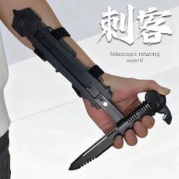 Assassin's Sleeve Sword Retractable Rotatable BladeToy Swords Child Toy Interactive Cosplay Props Game Toy Birthday Party Gift
