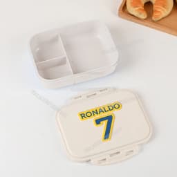 Football Player CR7 Student Lunch Box Cristiano Ronaldo Boy Girl Bento Case Home Office Outdoor Picnic Lunch Boxes Kids Gift