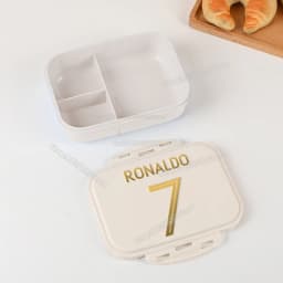 Football Player CR7 Student Lunch Box Cristiano Ronaldo Boy Girl Bento Case Home Office Outdoor Picnic Lunch Boxes Kids Gift