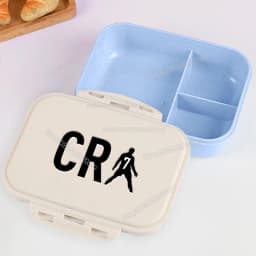 Football Player CR7 Student Lunch Box Cristiano Ronaldo Boy Girl Bento Case Home Office Outdoor Picnic Lunch Boxes Kids Gift