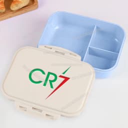 Football Player CR7 Student Lunch Box Cristiano Ronaldo Boy Girl Bento Case Home Office Outdoor Picnic Lunch Boxes Kids Gift
