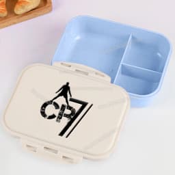 Football Player CR7 Student Lunch Box Cristiano Ronaldo Boy Girl Bento Case Home Office Outdoor Picnic Lunch Boxes Kids Gift