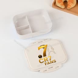 Football Player CR7 Student Lunch Box Cristiano Ronaldo Boy Girl Bento Case Home Office Outdoor Picnic Lunch Boxes Kids Gift