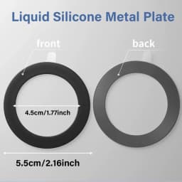 1/3/5pcs Phone Silicone Metal Plates for Magsafe Universal Ultra-thin Sticker Plate for Wireless Charging Iron Sheets for iPhone