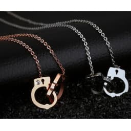 HOT Stainless steel Handcuff Pendant Necklace For Women Girls Steampunk Fashion Jewelry Lover's  Valentine's Day Gifts NEW
