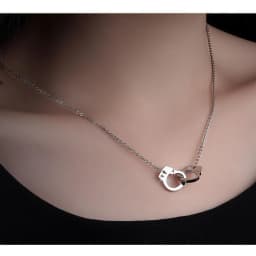 HOT Stainless steel Handcuff Pendant Necklace For Women Girls Steampunk Fashion Jewelry Lover's  Valentine's Day Gifts NEW