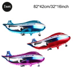 Airplane Birthday Decoration Happy Birthday Banner Airplane Garland Foil Latex Balloon Kids Plane Theme Party Baby Shower Supply