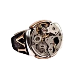 Vintage Mechanical Gear Rings for Women Stainless Steel Steam Cyberpunk Style Machine Shaped Punk Jewelry Creative Gift for Boys