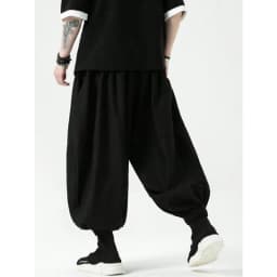 FGKKS Brand New Men Pants Fashion Korean Style Harem Loose Style Cotton Pants Male Outdoor Spring Man Solid Trousers