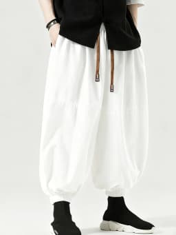 FGKKS Brand New Men Pants Fashion Korean Style Harem Loose Style Cotton Pants Male Outdoor Spring Man Solid Trousers