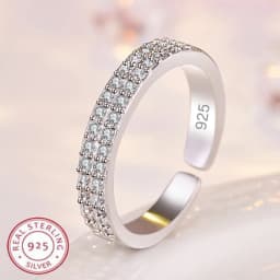 925 Sterling Silver Ring Sparkle Zircon Luxury High Quality for Women Rings Wedding Fine Jewelry Accessories Party Gift