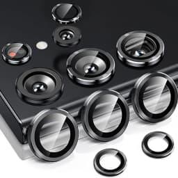 Metal Lens Ring Glass For Samsung Galaxy S26 S25 S24 S22 S23 Ultra Plus Camera Protector Cover For Samsung S26 Ultra Accessories