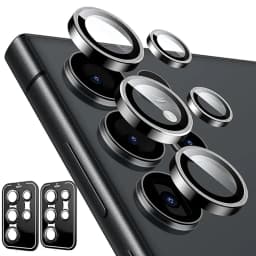 Metal Lens Ring Glass For Samsung Galaxy S26 S25 S24 S22 S23 Ultra Plus Camera Protector Cover For Samsung S26 Ultra Accessories