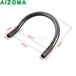 Steel Cafe Racer 7/8'' Tube Rear Seat Frame Hoop Brat Style Loop Universal For Harley Yamaha Honda Suzuki Kawasaki Ducati BMW
