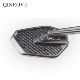 Carbon Fiber Aluminum Alloy Motorcycle Side Mirror 8/10mm Universal Side Mirror For Suzuki GSR 600 750 Yamaha XSR MT 07 09 FZ8