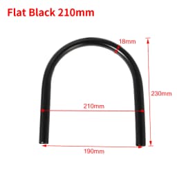 Motorbike 7/8" Flat Upswept Tube Seat Loop Rear Frame Hoop with LED Tail Light Cafe Racer for Honda CB CD Yamaha XS Suzuki GS