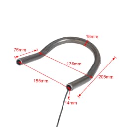 Motorbike 7/8" Flat Upswept Tube Seat Loop Rear Frame Hoop with LED Tail Light Cafe Racer for Honda CB CD Yamaha XS Suzuki GS