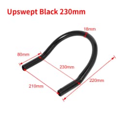 Motorbike 7/8" Flat Upswept Tube Seat Loop Rear Frame Hoop with LED Tail Light Cafe Racer for Honda CB CD Yamaha XS Suzuki GS