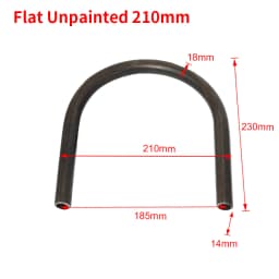 Motorbike 7/8" Flat Upswept Tube Seat Loop Rear Frame Hoop with LED Tail Light Cafe Racer for Honda CB CD Yamaha XS Suzuki GS