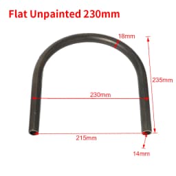 Motorbike 7/8" Flat Upswept Tube Seat Loop Rear Frame Hoop with LED Tail Light Cafe Racer for Honda CB CD Yamaha XS Suzuki GS