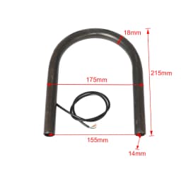 Motorbike 7/8" Flat Upswept Tube Seat Loop Rear Frame Hoop with LED Tail Light Cafe Racer for Honda CB CD Yamaha XS Suzuki GS