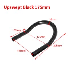 Motorbike 7/8" Flat Upswept Tube Seat Loop Rear Frame Hoop with LED Tail Light Cafe Racer for Honda CB CD Yamaha XS Suzuki GS