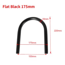 Motorbike 7/8" Flat Upswept Tube Seat Loop Rear Frame Hoop with LED Tail Light Cafe Racer for Honda CB CD Yamaha XS Suzuki GS
