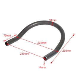 Motorbike 7/8" Flat Upswept Tube Seat Loop Rear Frame Hoop with LED Tail Light Cafe Racer for Honda CB CD Yamaha XS Suzuki GS
