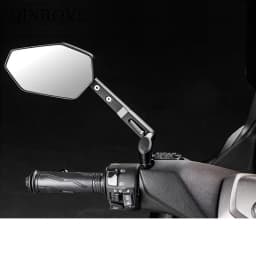 Motorcycle Rear Mirror Aluminum Alloy 8/10mm Scooter Rear View Mirror Universal For Honda MSX 125 KTM VOGE 500DS Ducati Monster
