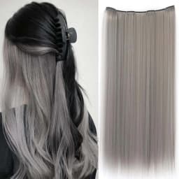 22inchs Colorful Straight Clip-in Hair Extension For women Long Synthetic Hairpiece Heat-resistant Easy to wear-Daily/Festival