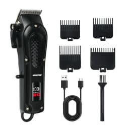 Vintage Men's Electric Hair Clipper Rechargeable Beard Trimmer with Foot Hair Trimmer Kit USB Fast Charging Hair Clipper