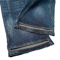 Y2K Retro Blue Flare Jeans Unisex Washed Denim Pants Embroidered Back Pocket Streetwear Wide Leg Bootcut Jeans