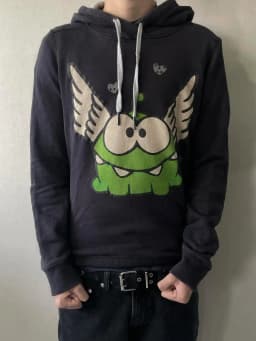 Harajuku Casual Cartoon Print Hoodies Men Grunge Streetwear Sweatshirt Tops Goth Y2k Oversized Hoodie Tracksuit Men Clothing