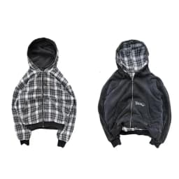 American Retro Rock Gothic Graphic Fur Collar Loose Zipper Sweatshirt Men's Y2K New Harajuku Punk Casual Joker Hoodie Streetwear
