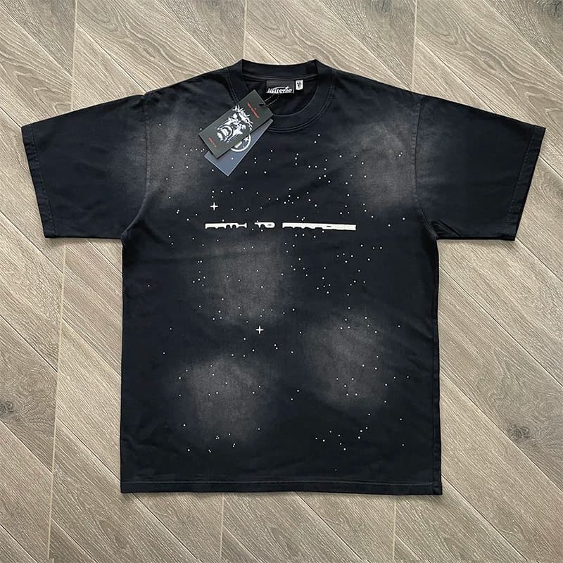 Small Hot Diamond Washing Water Pure Cotton Washing Water Short-Sleeved T-Shirt