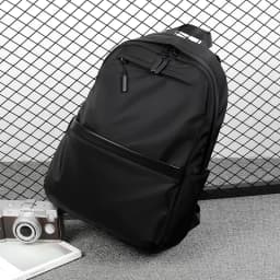 Men's casual business backpack, large capacity computer bag, waterproof fabric, suitable for daily commuting, school, travel