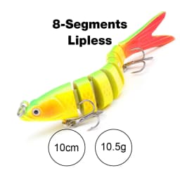 TREHOOK 10cm/12.5cm Pike Wobblers for Fishing Artificial Bait Hard Multi Jointed Swimbait Crankbait Lifelike Fishing Lure Tackle