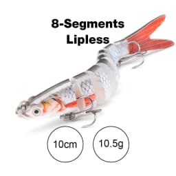 TREHOOK 10cm/12.5cm Pike Wobblers for Fishing Artificial Bait Hard Multi Jointed Swimbait Crankbait Lifelike Fishing Lure Tackle