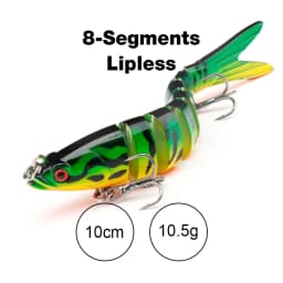 TREHOOK 10cm/12.5cm Pike Wobblers for Fishing Artificial Bait Hard Multi Jointed Swimbait Crankbait Lifelike Fishing Lure Tackle