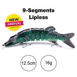 TREHOOK 10cm/12.5cm Pike Wobblers for Fishing Artificial Bait Hard Multi Jointed Swimbait Crankbait Lifelike Fishing Lure Tackle