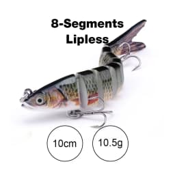 TREHOOK 10cm/12.5cm Pike Wobblers for Fishing Artificial Bait Hard Multi Jointed Swimbait Crankbait Lifelike Fishing Lure Tackle