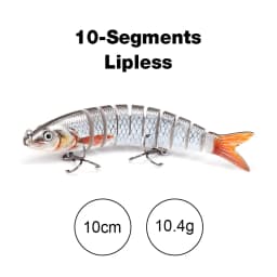 TREHOOK 10cm/12.5cm Pike Wobblers for Fishing Artificial Bait Hard Multi Jointed Swimbait Crankbait Lifelike Fishing Lure Tackle