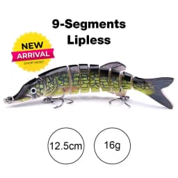 TREHOOK 10cm/12.5cm Pike Wobblers for Fishing Artificial Bait Hard Multi Jointed Swimbait Crankbait Lifelike Fishing Lure Tackle
