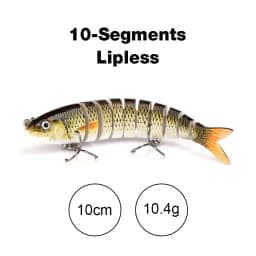 TREHOOK 10cm/12.5cm Pike Wobblers for Fishing Artificial Bait Hard Multi Jointed Swimbait Crankbait Lifelike Fishing Lure Tackle