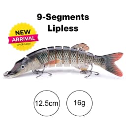 TREHOOK 10cm/12.5cm Pike Wobblers for Fishing Artificial Bait Hard Multi Jointed Swimbait Crankbait Lifelike Fishing Lure Tackle