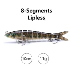 TREHOOK 10cm/12.5cm Pike Wobblers for Fishing Artificial Bait Hard Multi Jointed Swimbait Crankbait Lifelike Fishing Lure Tackle