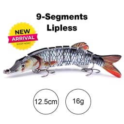 TREHOOK 10cm/12.5cm Pike Wobblers for Fishing Artificial Bait Hard Multi Jointed Swimbait Crankbait Lifelike Fishing Lure Tackle